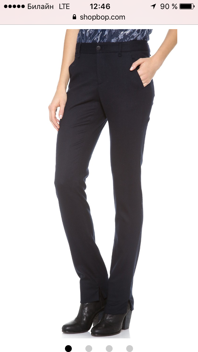 Новые шерстяные темно-синие брюки-дудочки Rag&Bone размер US10