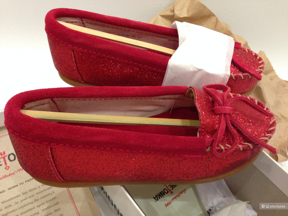 Детские брендовые мокасинки от Minnetonka для девочки Новые