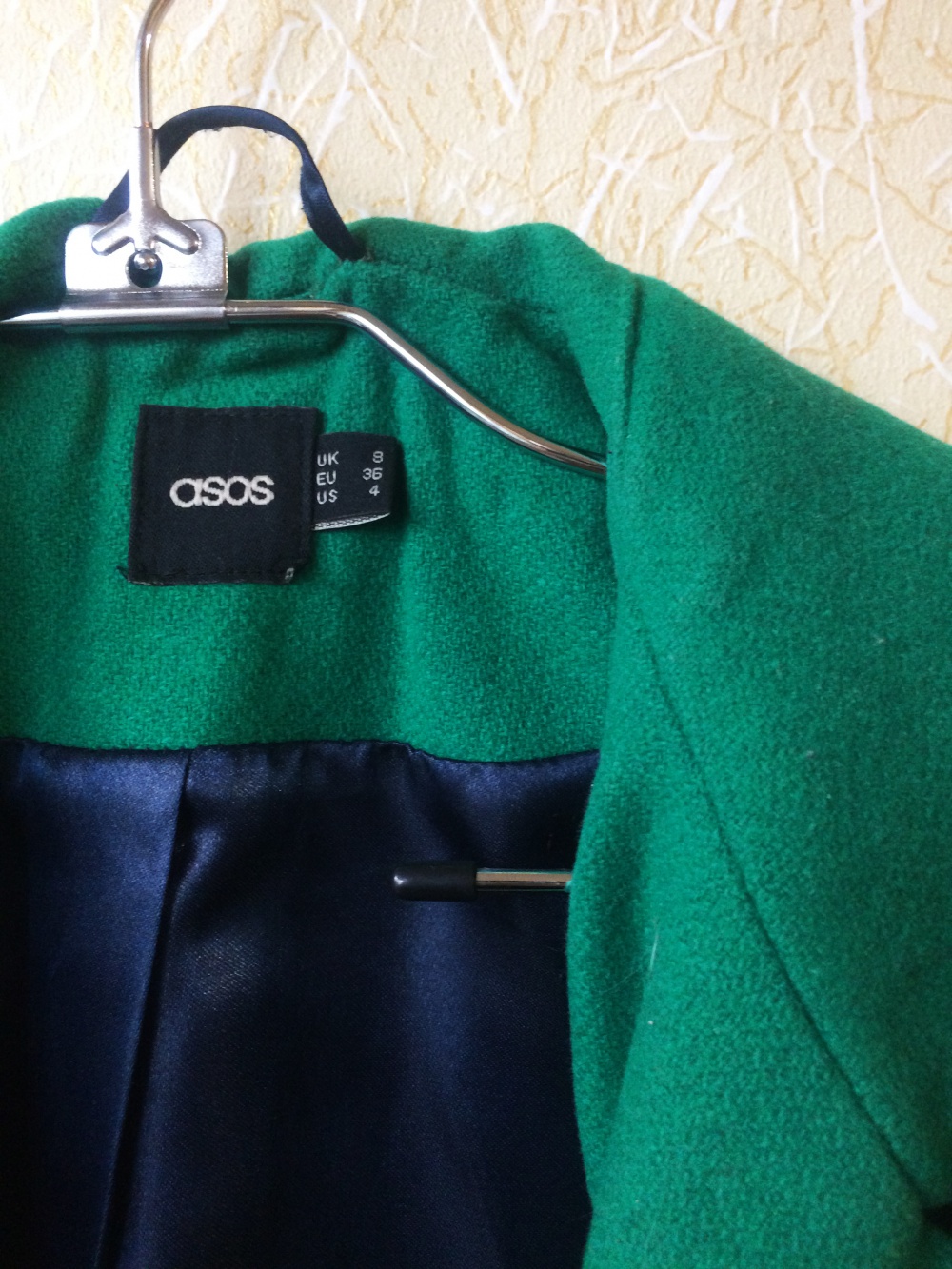 Зелёное пальто ASOS