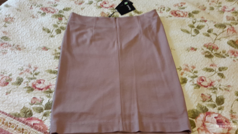 Красивая юбка-карандаш серо-розового цвета на подкладке Charuel размер 52 (на 50-52)