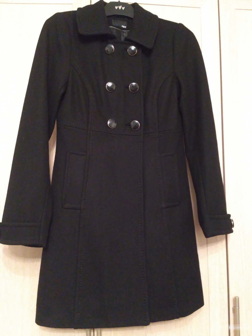 Шерстяное пальто H&M, 34