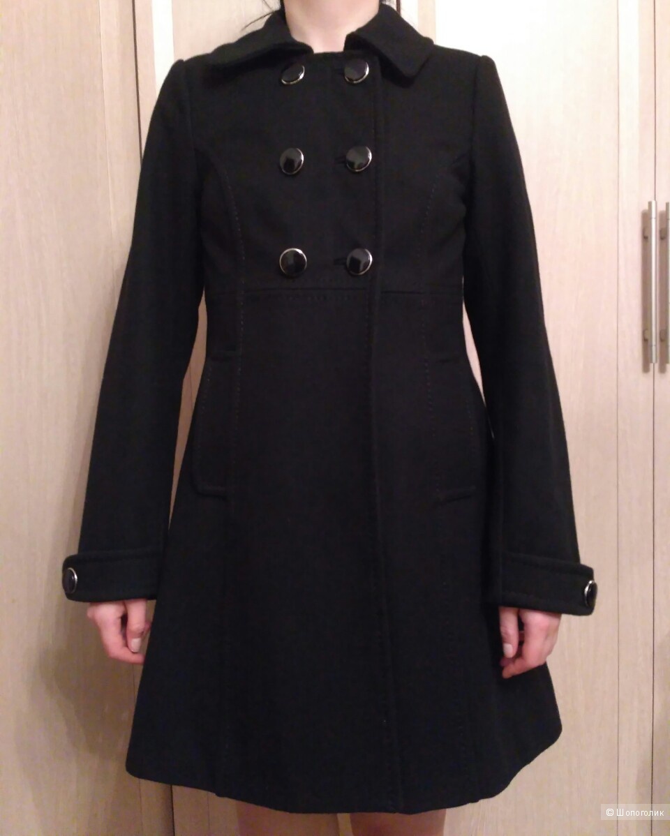 Шерстяное пальто H&M, 34