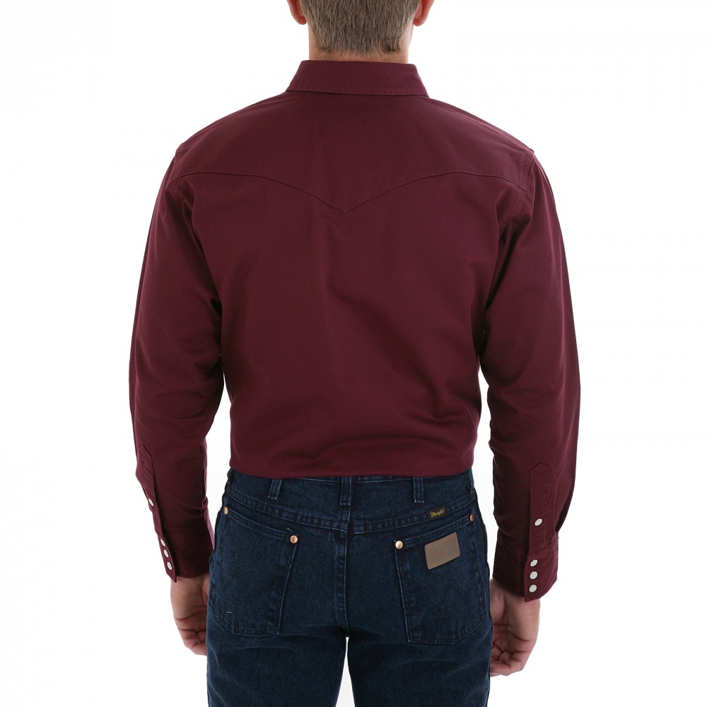 Мужская  рубашка Wrangler MW9271R - Red Oxide   16,5х35