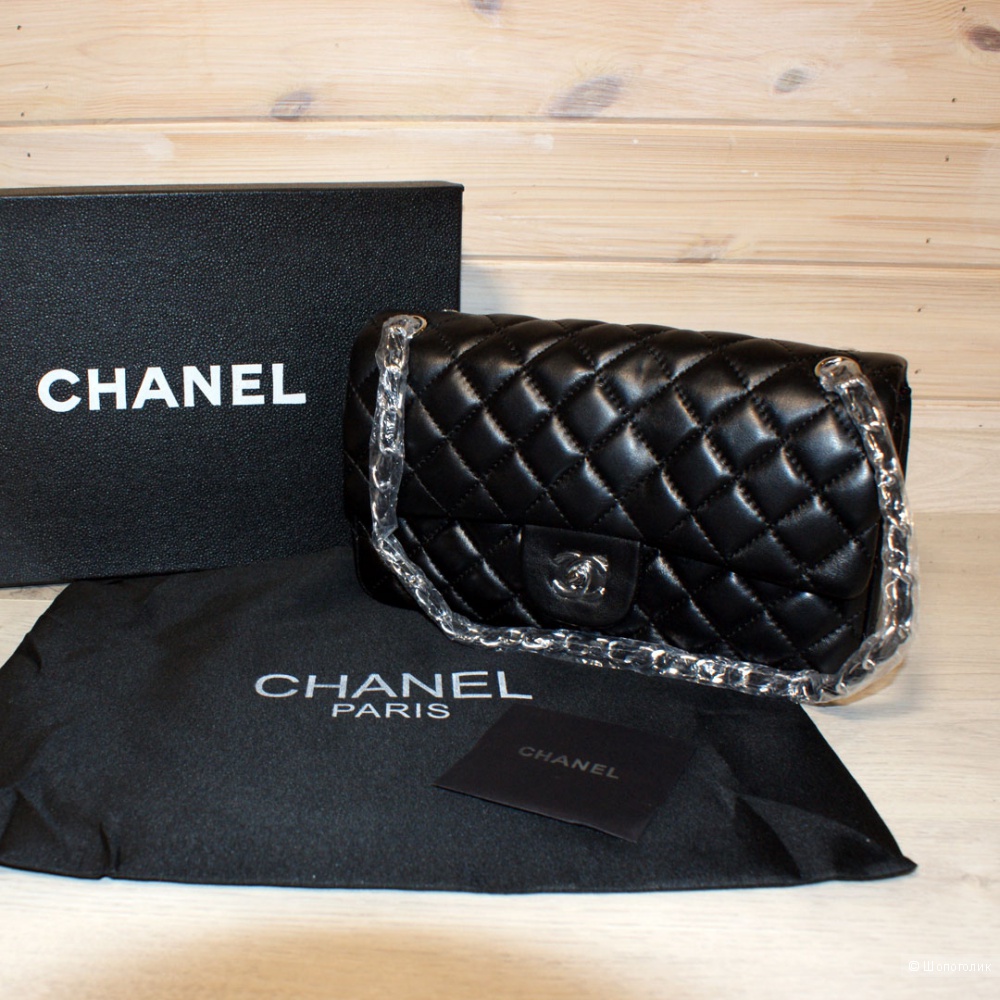 Сумка Chanel Black Quilted Lambskin Medium Classic Double