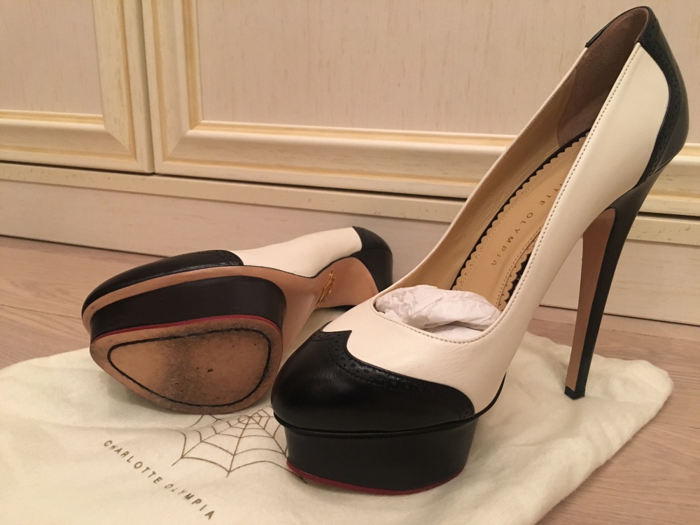 Новые туфли Charlotte Olympia на каблуке с платформой, р.39