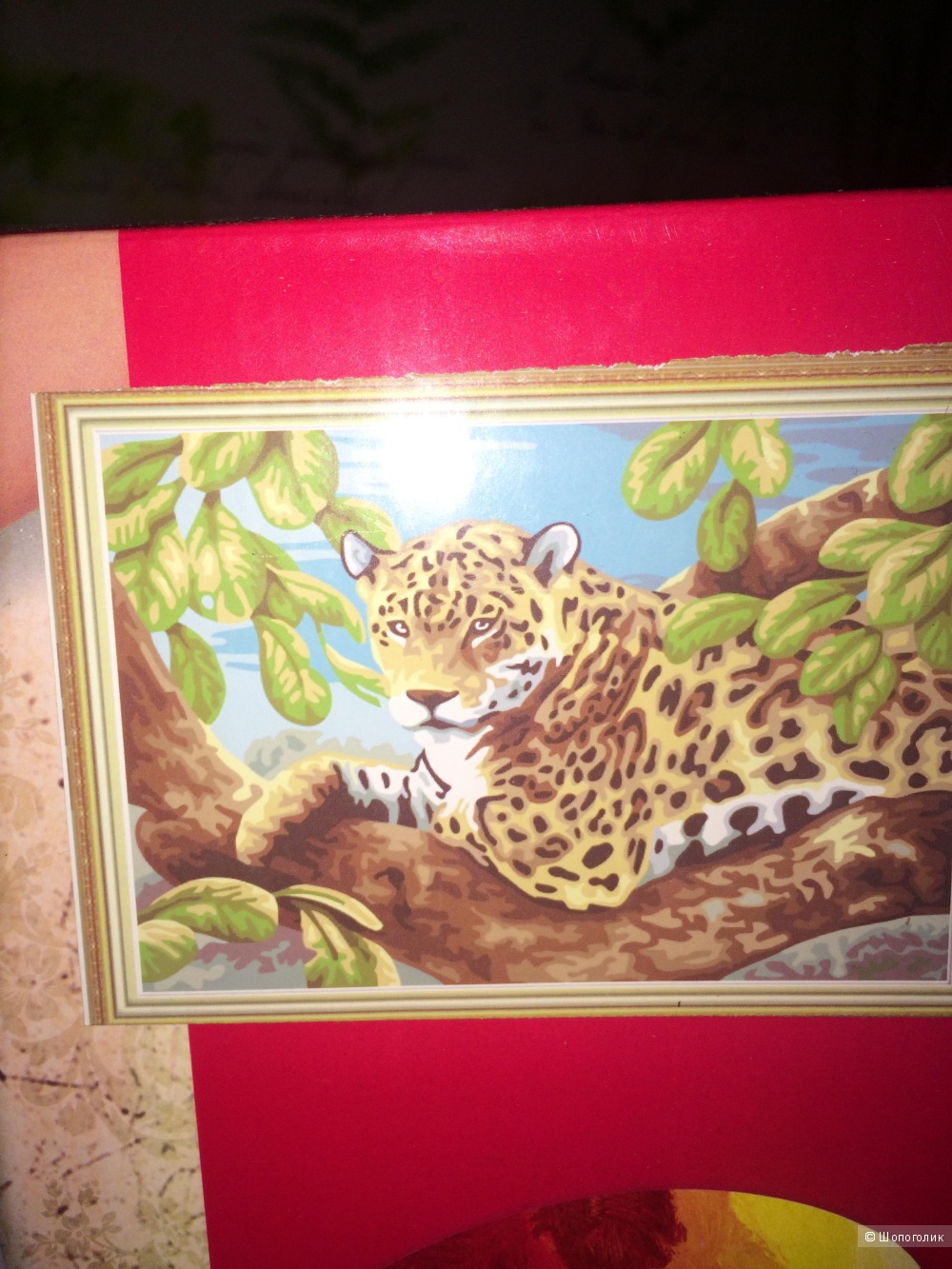 Живопись по номерам леопард новая