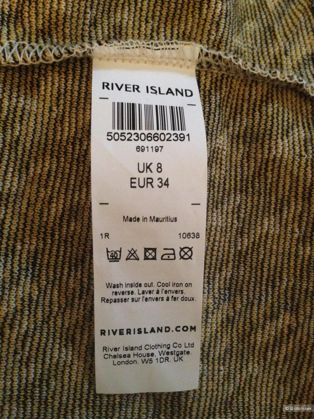 Платье-футболка в клетку River Island