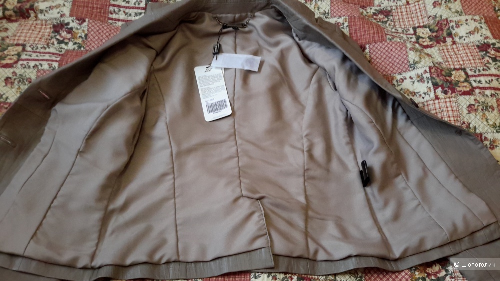 Классная куртка-пиджак кожаная Apart размер 38 евро на наш 44-46