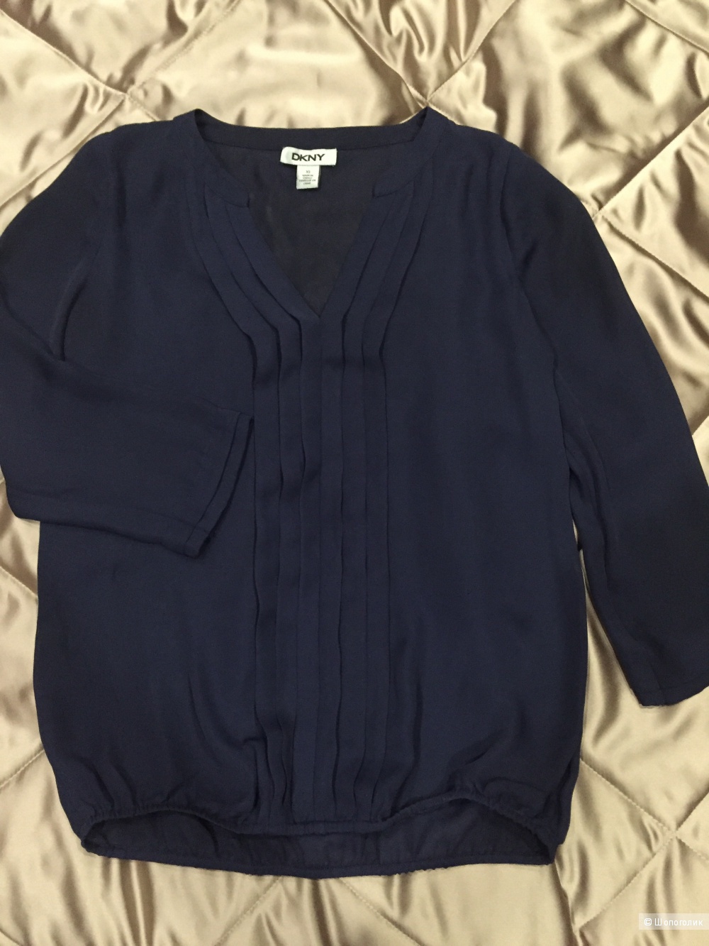 Темно-синяя блузка DKNY/XS