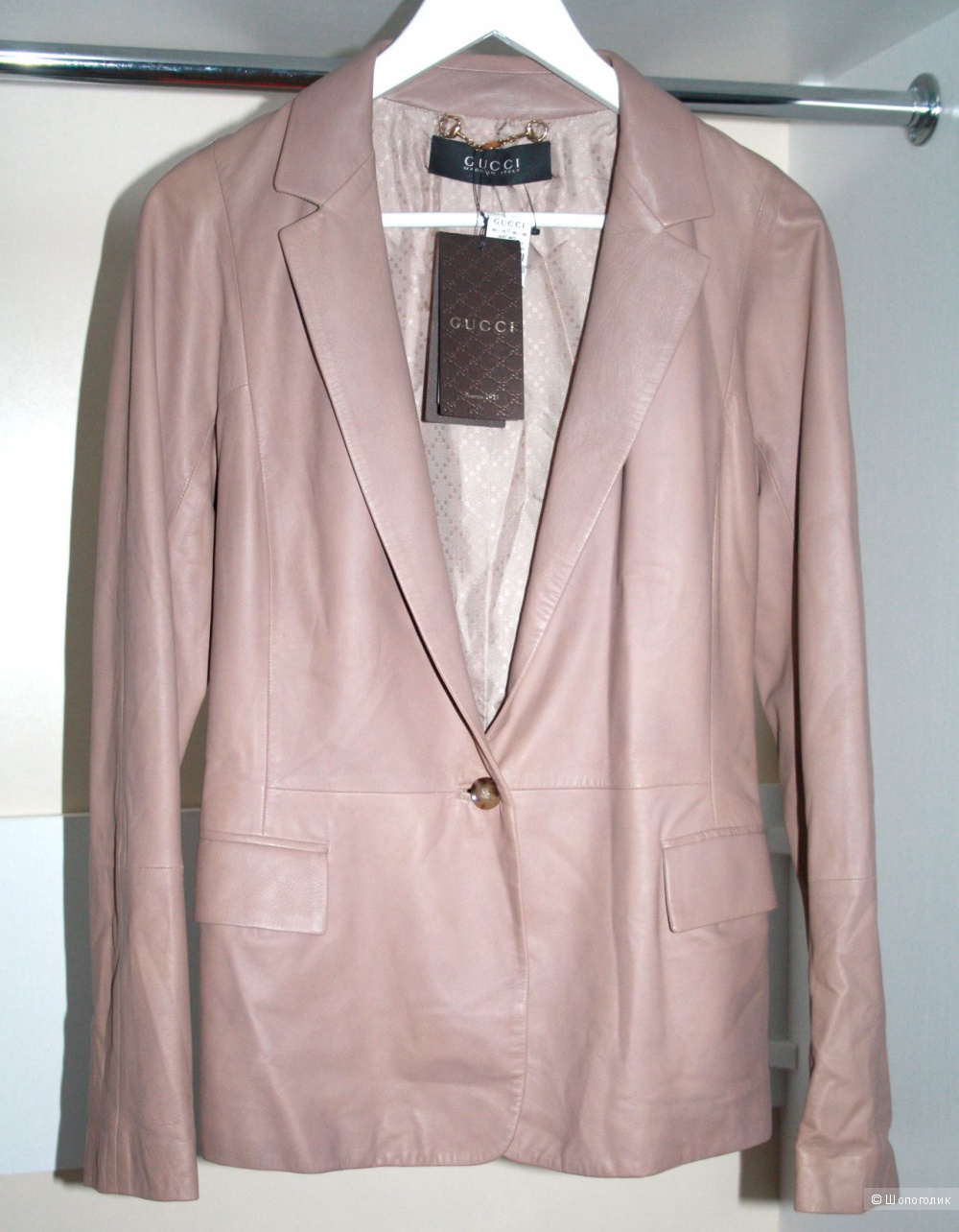 Оригинал. Новая Кожа Gucci. Жакет. Куртка. Италия 42-44р.