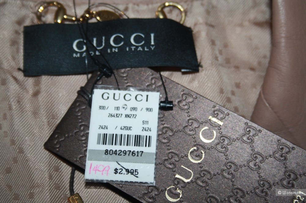 Оригинал. Новая Кожа Gucci. Жакет. Куртка. Италия 42-44р.