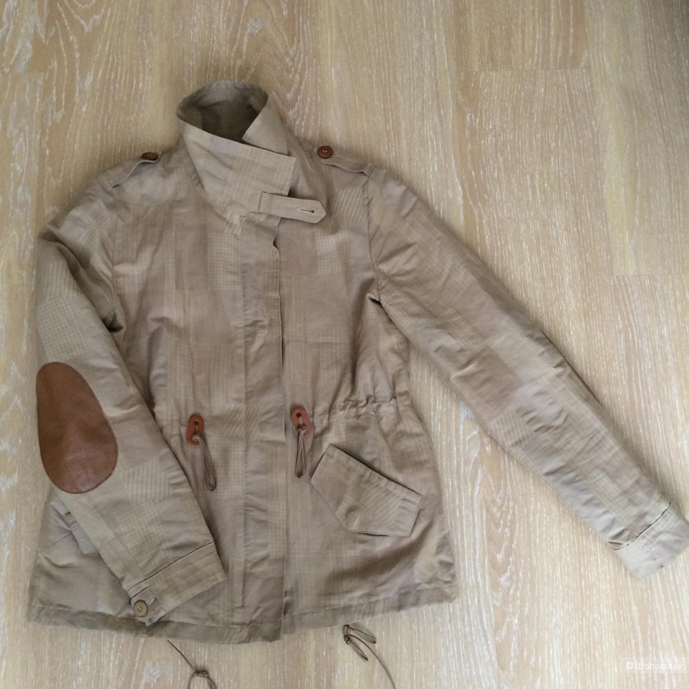 Куртка-парка Sessun с кожаными заплатками