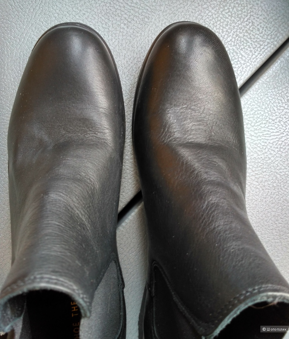 Shoe The Bear чёрные кожаные ботинки-челси, 38 р.