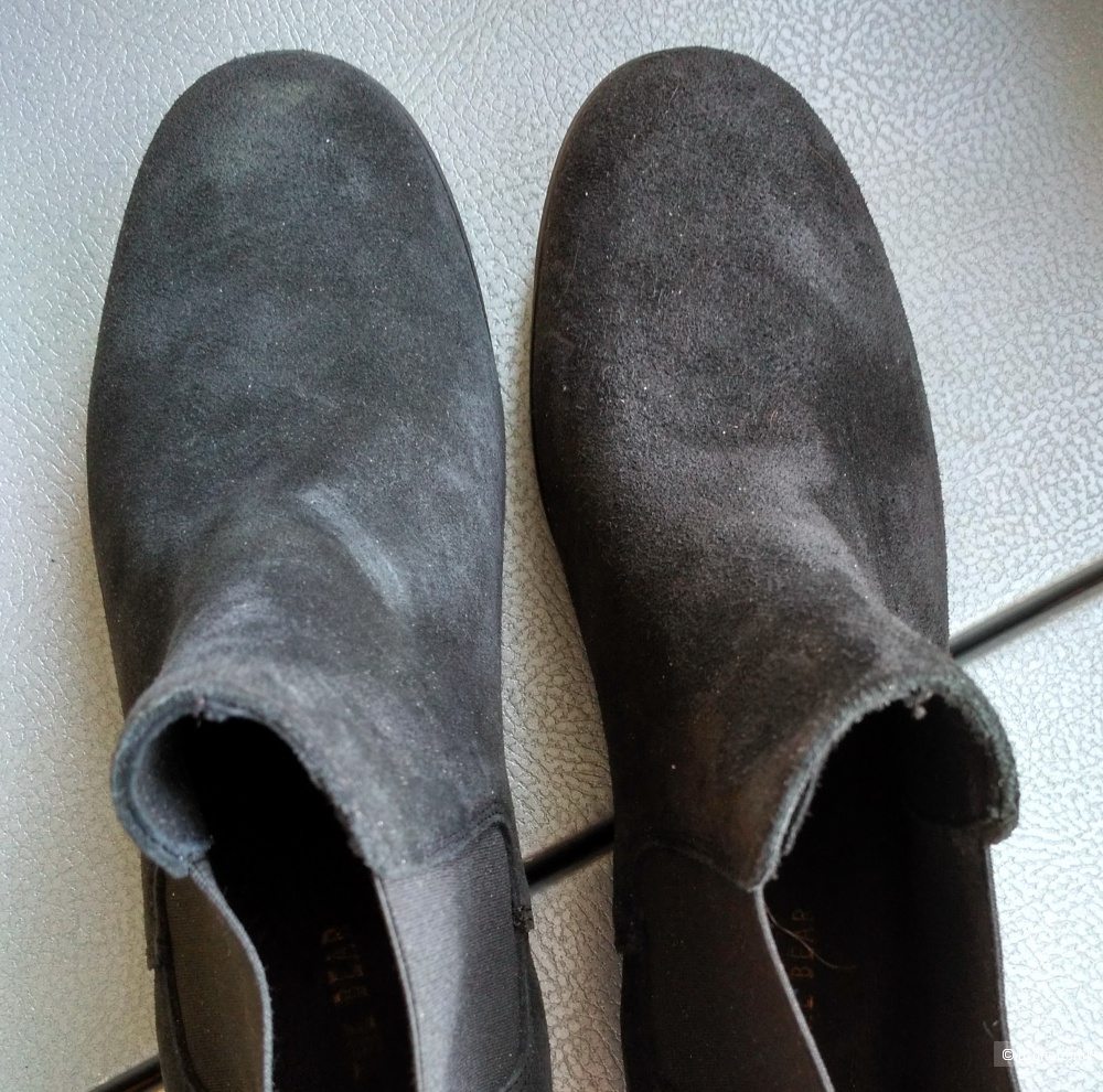 Shoe The Bear замшевые чёрные ботинки-челси, 38 р.