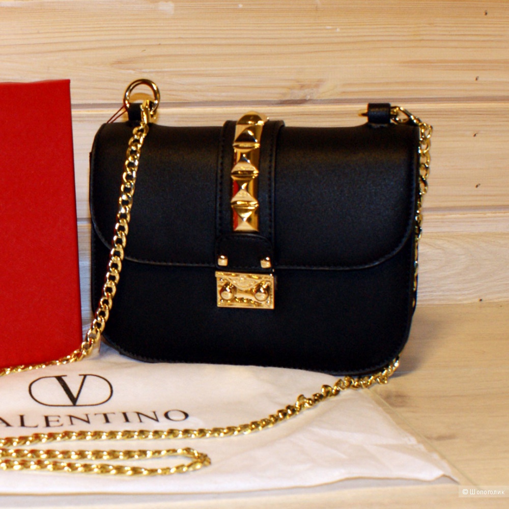 Клатч Valentino Glam Lock Small Black