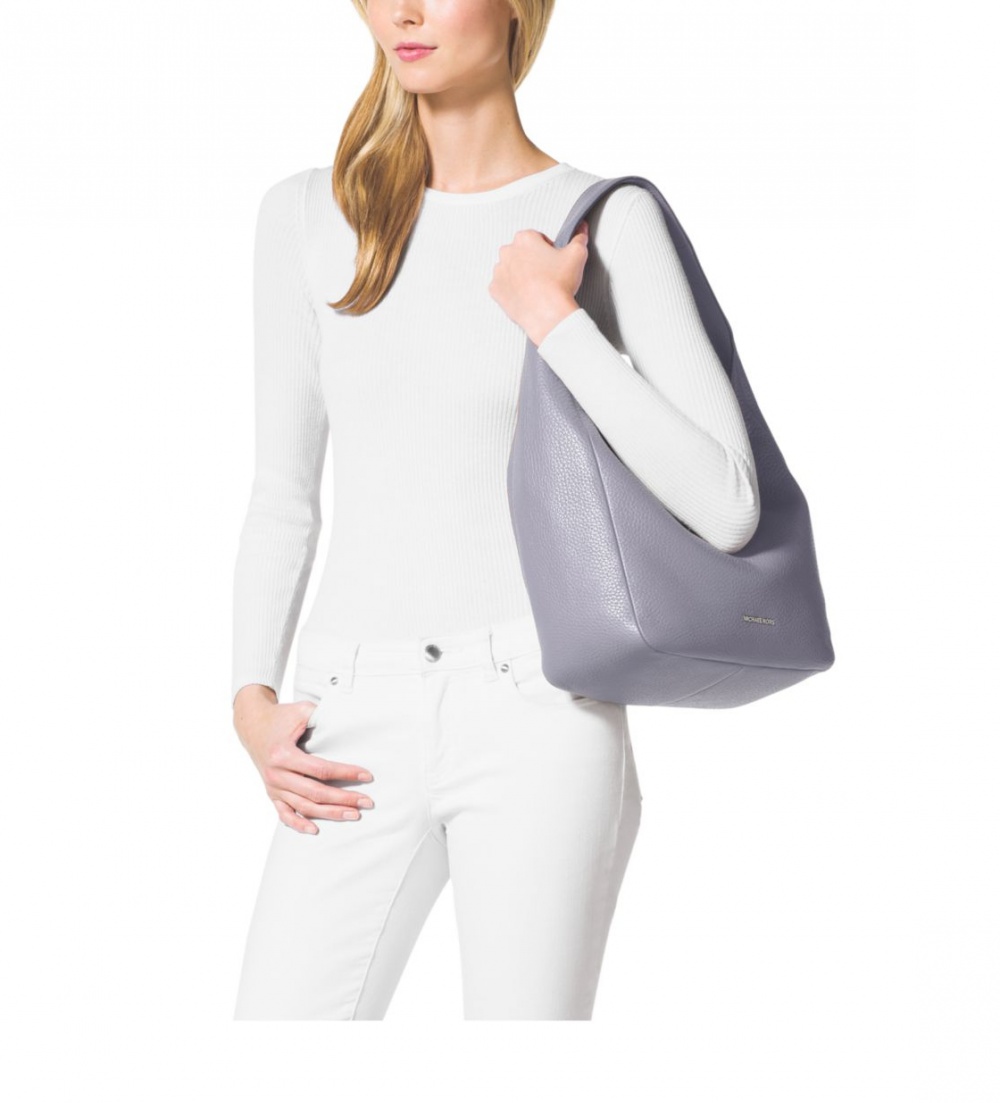 MICHAEL Michael Kors Lena Large Leather Shoulder Bag