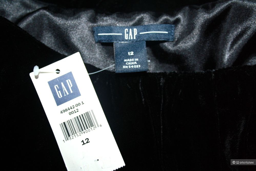Оригинал. Новое платье из бархата GAP 44-46р.
