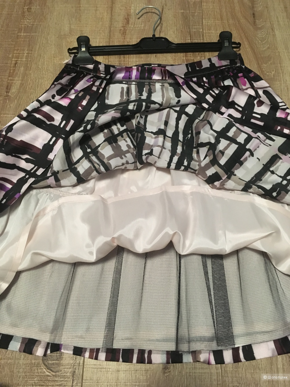 Шелковая юбка марки 2B.RYCH, США, новая с этикетками, размер 2, наш 44