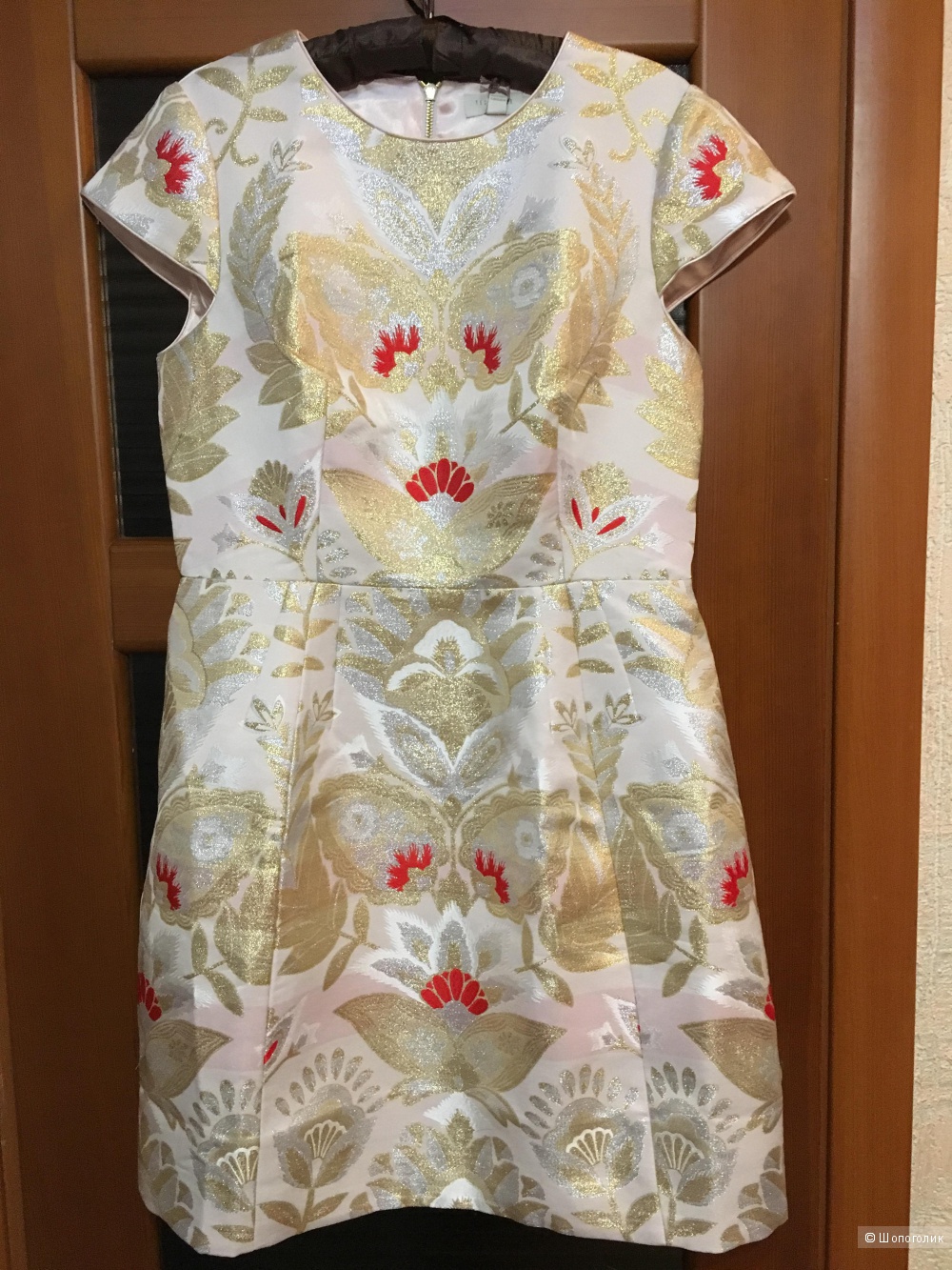 Очень нарядное платье для крупной девушки Ted Baker Opulent Tulip - Xstraw / Size 4/ на рос. 50