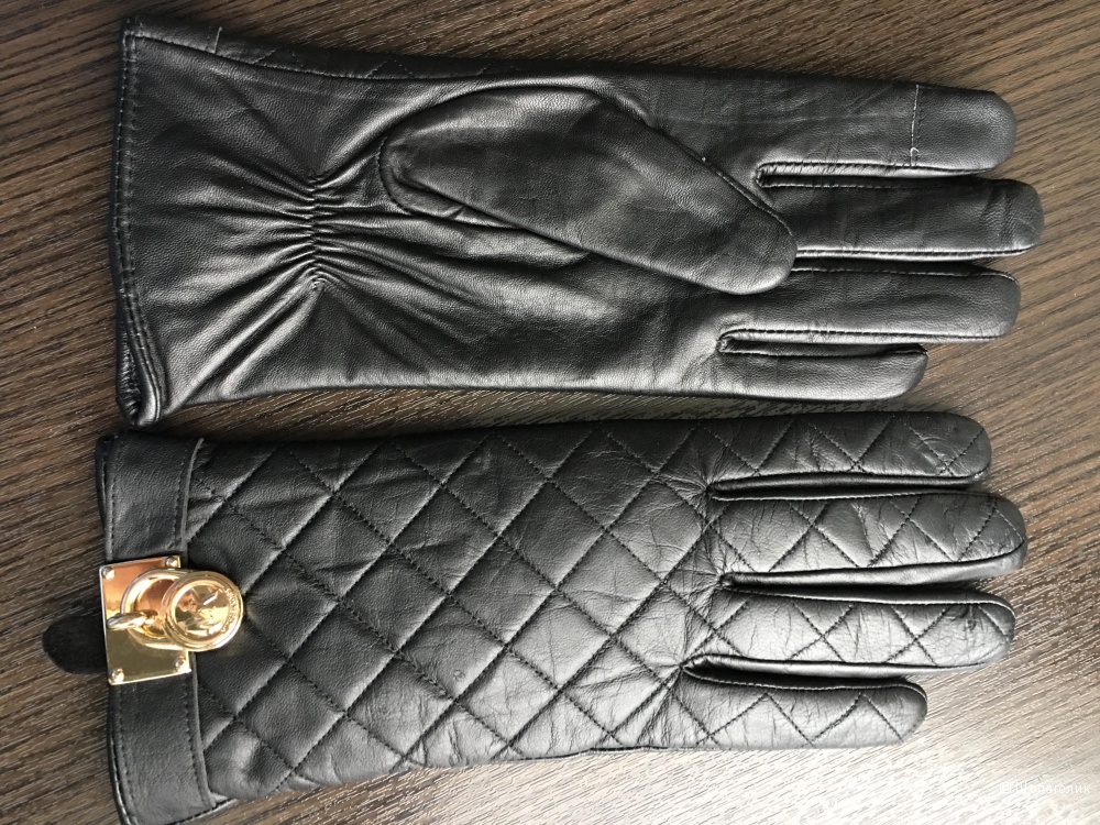 Michael kors кожаные перчатки с логотипом