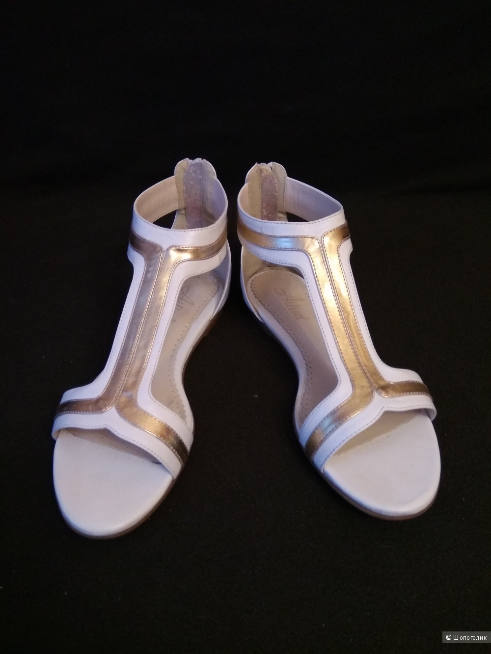 Белые сандалии/ босоножки 39 р. в греческом стиле кожа