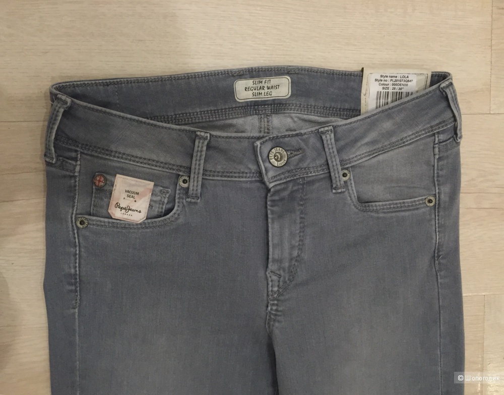 Новые серые джинсы 25 размер Pepe Jeans Lola Skinny Jeans 30"