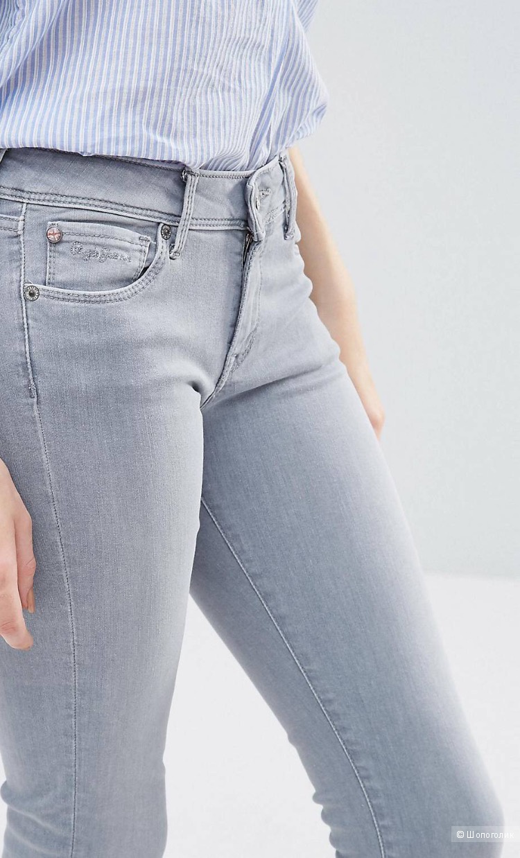 Новые серые джинсы 25 размер Pepe Jeans Lola Skinny Jeans 30"