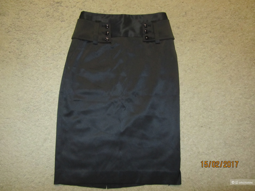 Новая черная юбка-карандаш Mango без этикеток 42-44 размер евро 36