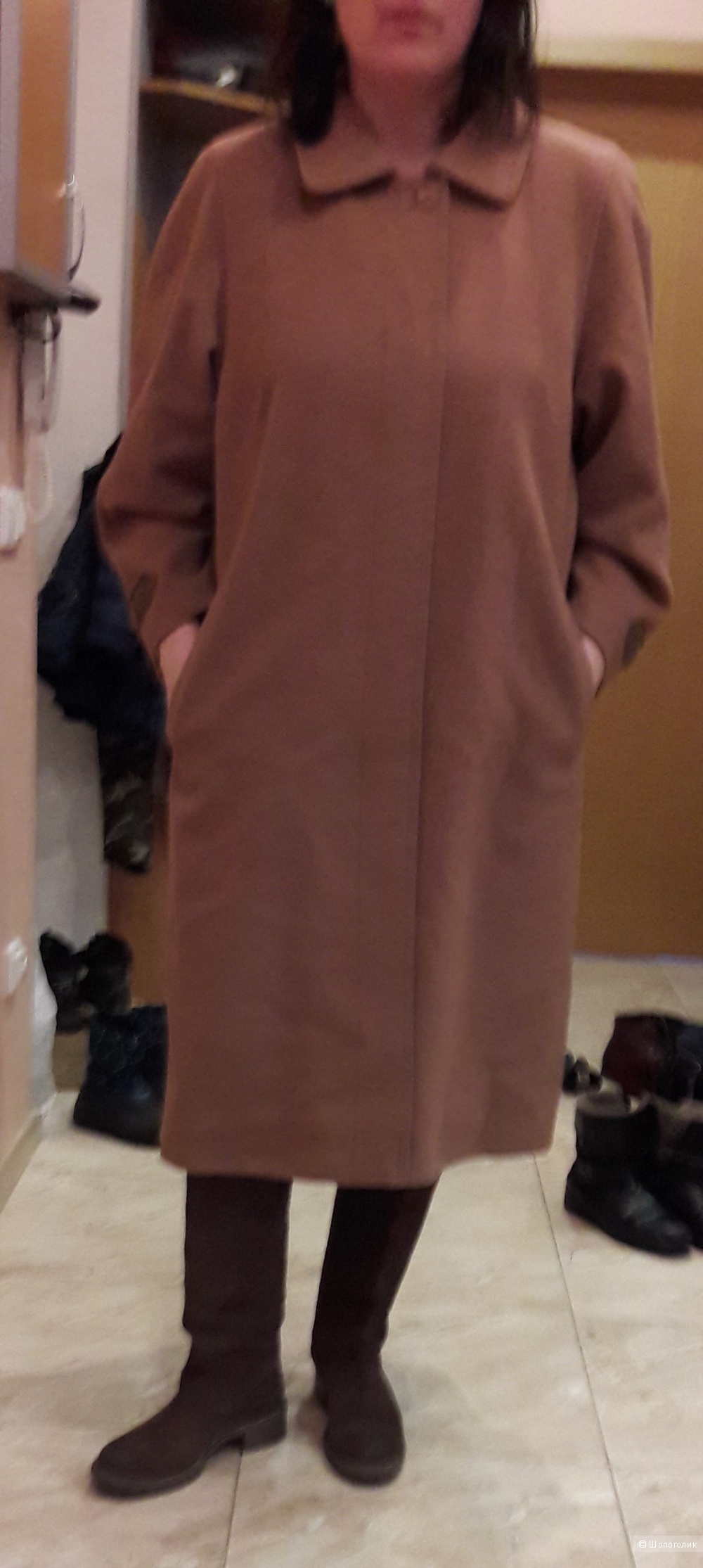 Демисезонное пальто шерсть с кашемиром размера 50 Финляндия