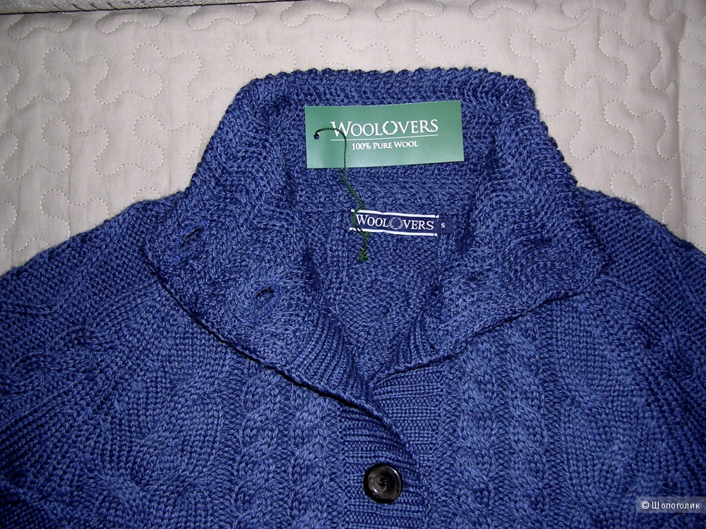 Кардиган-пальто аранский Woolovers шерсть 100% размер S