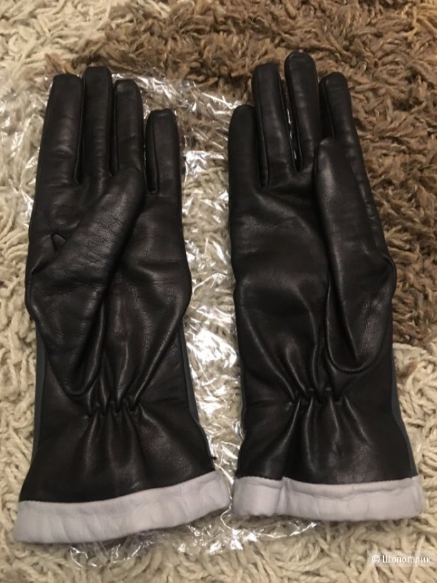 Кожаные перчатки размер 7,5