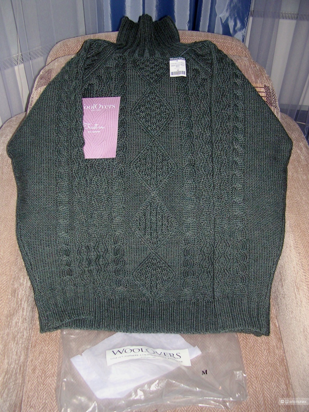 Аранский свитер новый Woolovers Англия р 46-48