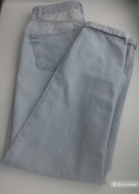 Голубые мом-джинсы Topshop, 25 размер, XS
