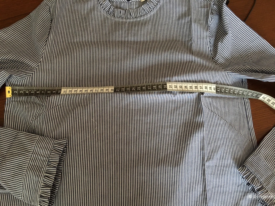 Блузка в полоску с оборками H&M 36 размер