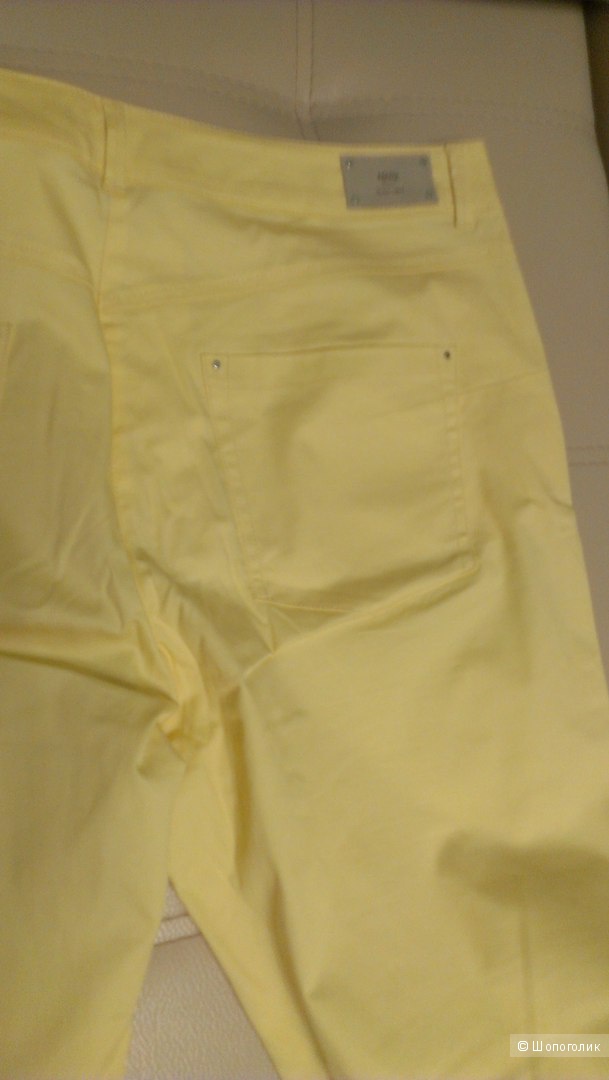 Лимонные хлопковые брюки 7/8 , 50-52разм.