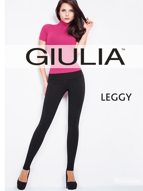 Новые плотные брюки-леггинсы GIULIA с широким поясом