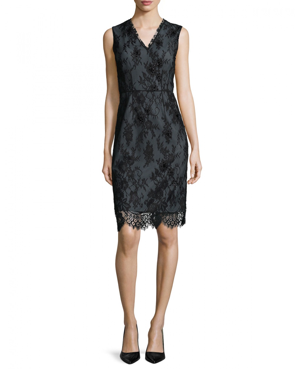 Elie Tahari шикарное платье из кружева р.46-48 с ценником $498.00. Новое.Оригинал