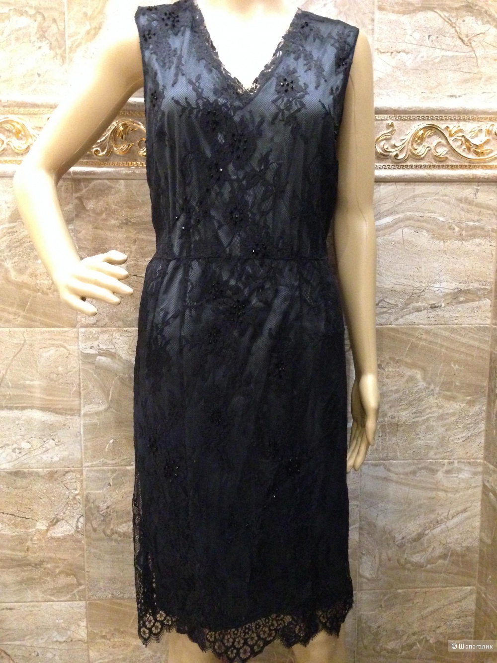 Elie Tahari шикарное платье из кружева р.46-48 с ценником $498.00. Новое.Оригинал