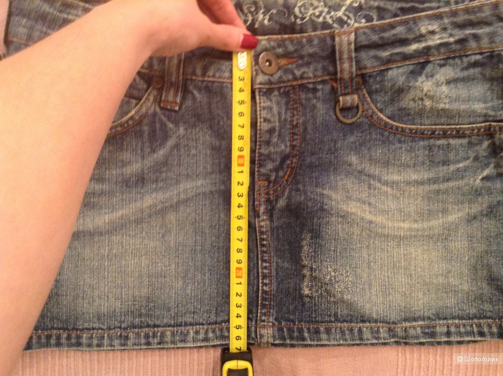 Мини юбка джинсовая 44-й размер