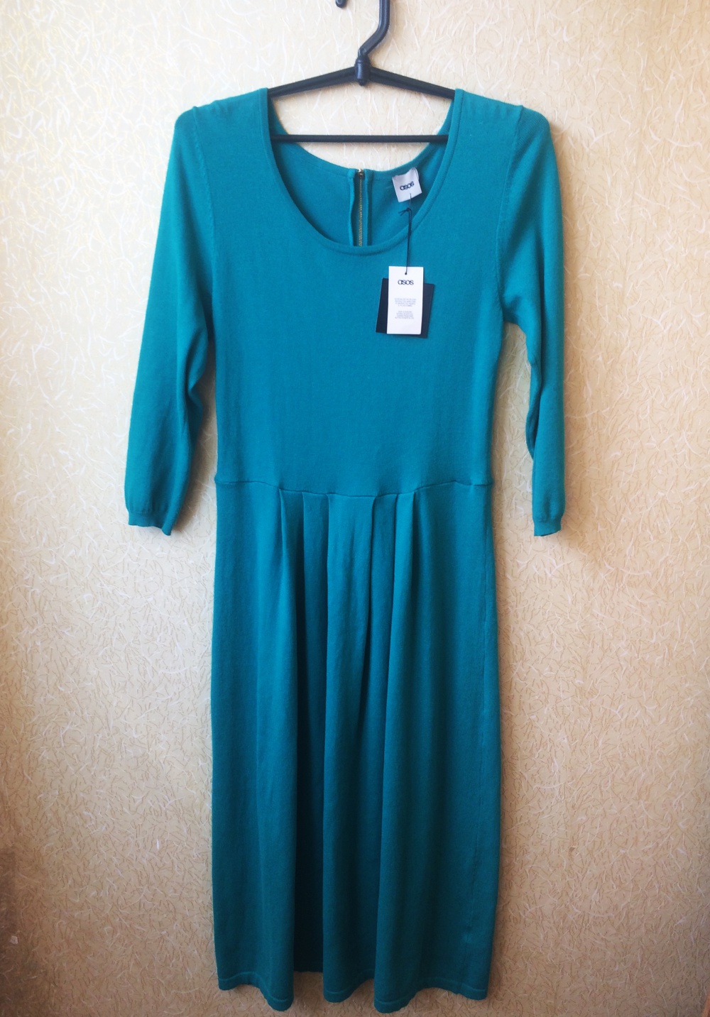 Новое бирюзовое платье миди ASOS (14 размер)