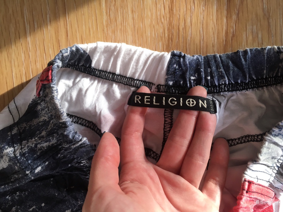 Легинсы Religion Union Jack Printed Leggings размер S/uk10/38