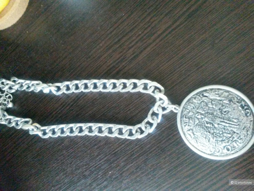 Ожерелье цепь с монетой Asos