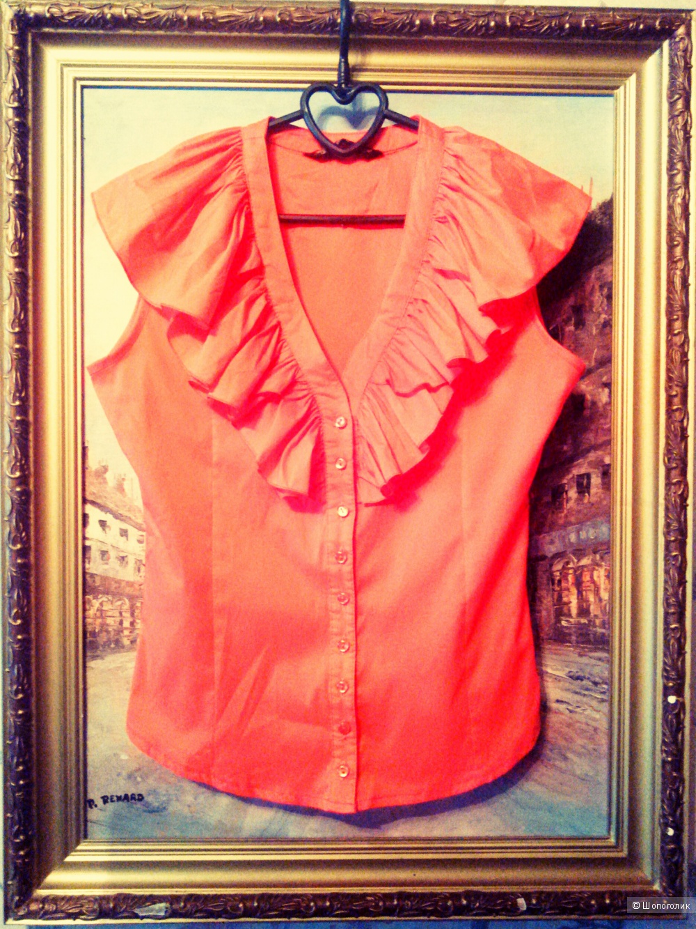 Новая блузка оранжевого цвета x&t fashion 46-го размера