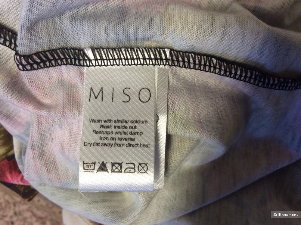 Платье MISO трикотажное с цветочным принтом р.12 (росс.44-46)
