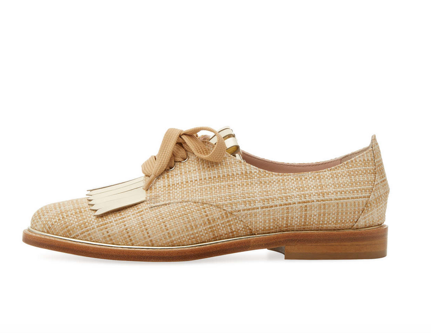 Оксфорды Oscar de la Renta Adelaide Raffia Oxford, размер 37,5, по стельке 24-24,3 см.