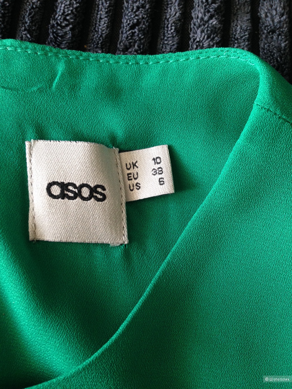 Приталенное зеленое платье ASOS 10UK/38EUR