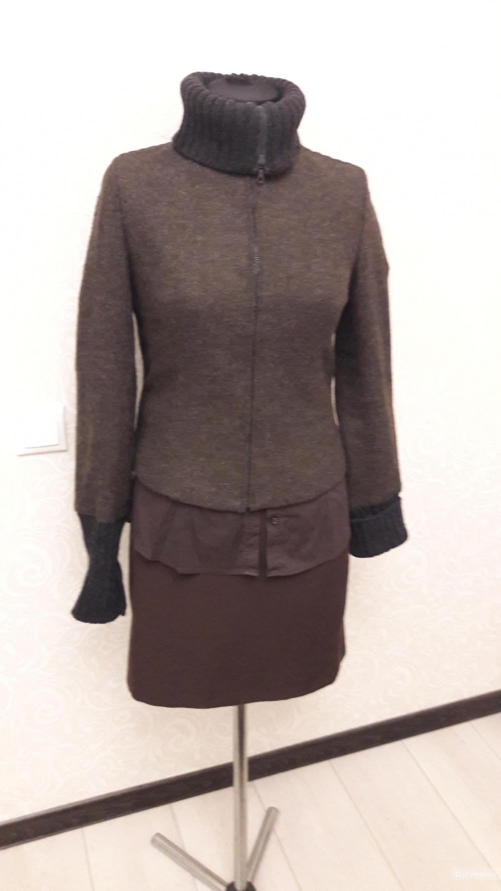 Стильная штучка от Sisley: женская куртка-свитер-пиджак, оригинал, 40