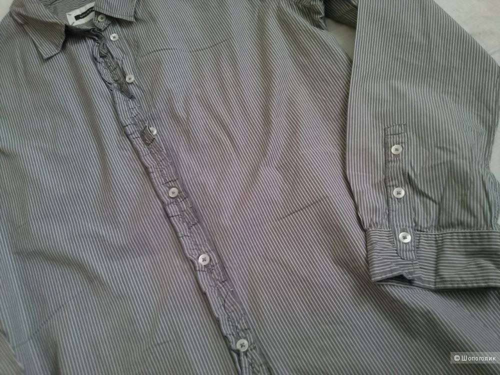 Marc o Polo рубашка серая в полоску Марк 40 (пог 54 см)
