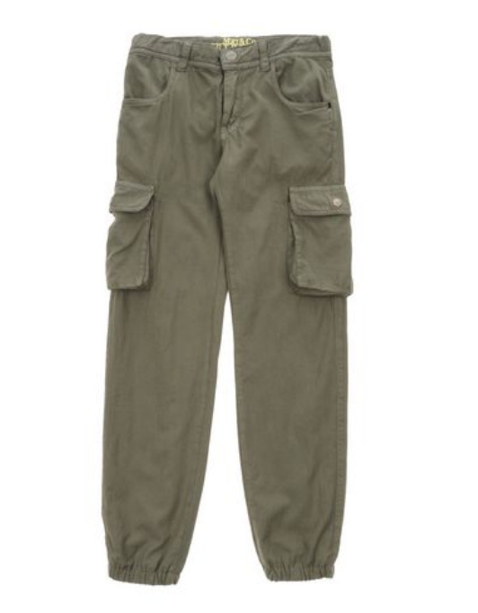 Детские брюки-карго на мальчика MIRTILLO, 8 (годы), р. 128. Зеленый-милитари