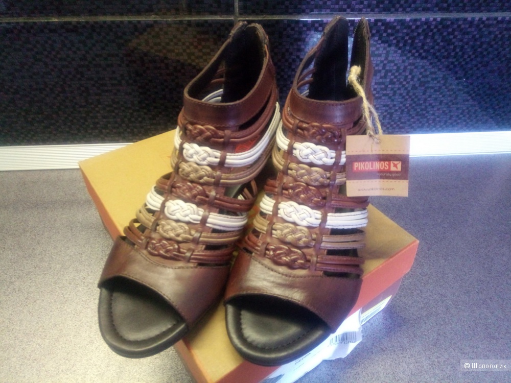 Новые кожаные сандалии-гладиаторы PIKOLINOS, Испания, 39 размер